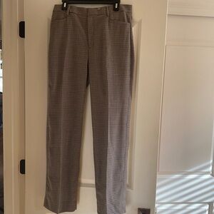 NWT Banana Republic Siena Straight Italian Wool Pant, Plaid, Sz. 10.